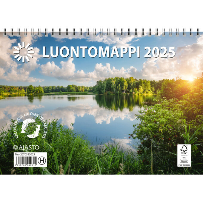 Luontomappi 2025 (seinäkalenteri) tuotekuva1