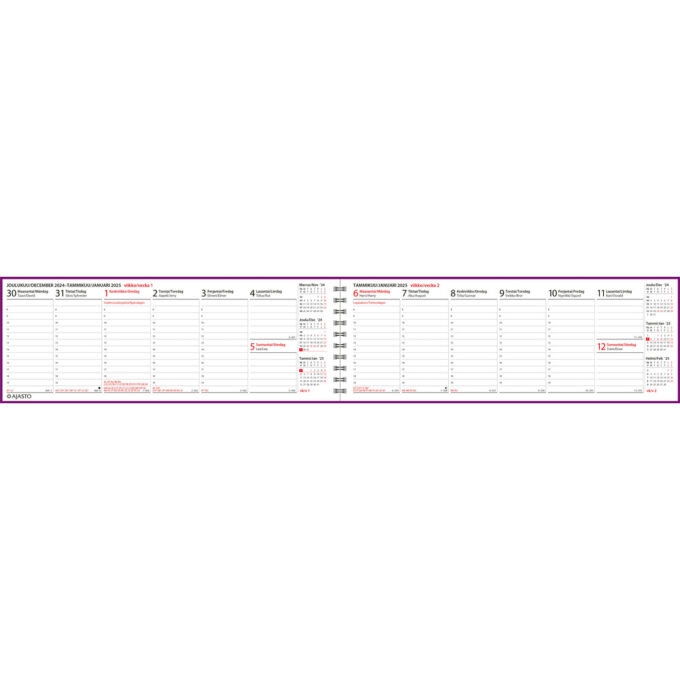 Memo 14, lila 2025 (pöytäkalenteri) tuotekuva2
