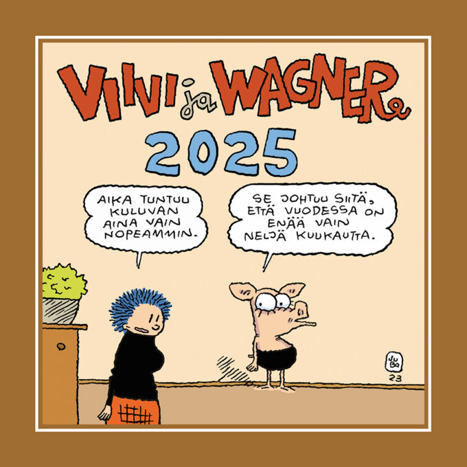 Viivi ja Wagner seinäkalenteri 2025 tuotekuva1